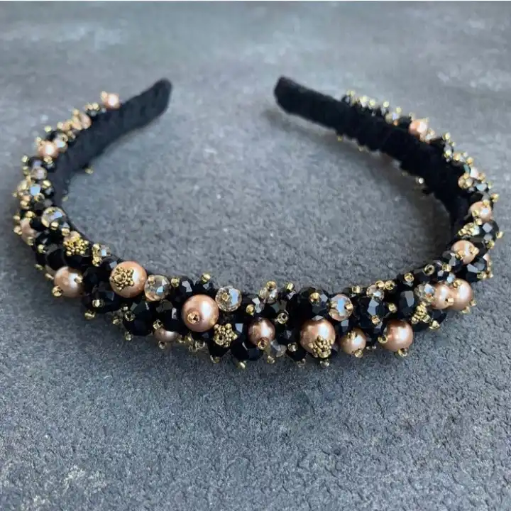 تل مو زنانه مدل ترکیب مروارید و کریستال