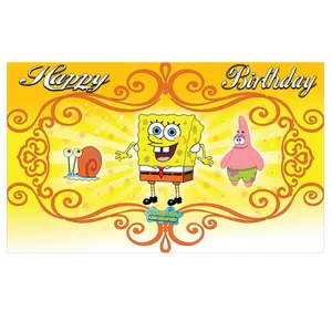 بنر تولد مسترتم طرح باب اسفنجی پلاس 