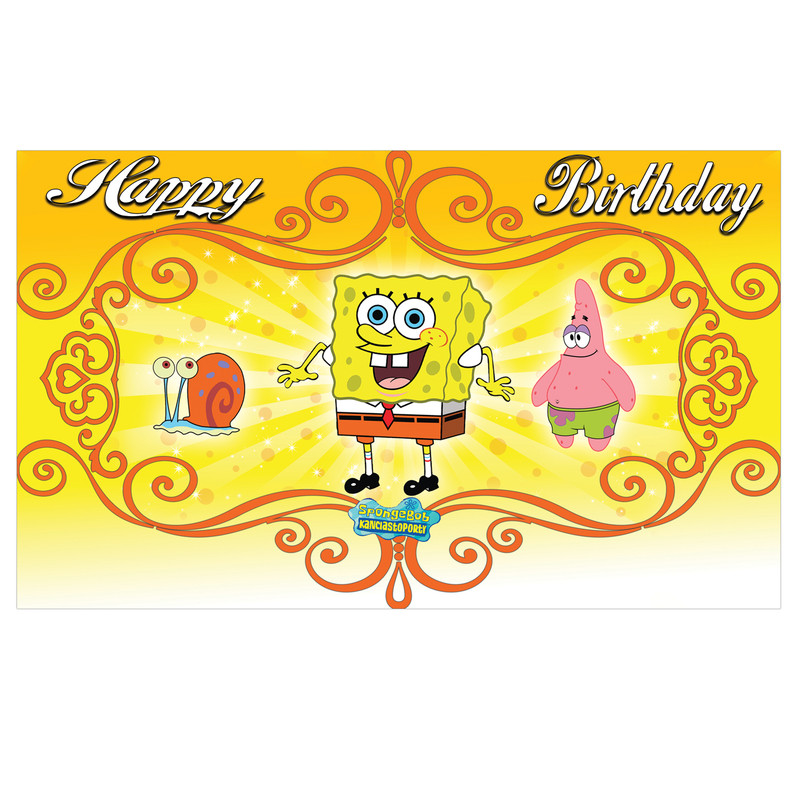 بنر تولد مسترتم طرح باب اسفنجی پلاس بنر تولد مسترتم طرح باب اسفنجی پلاس