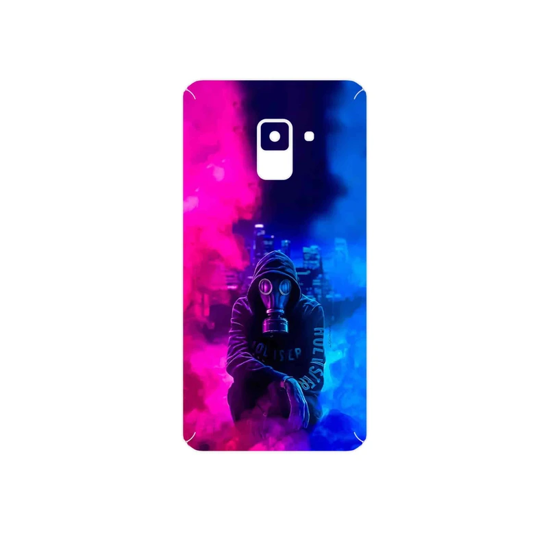 برچسب پوششی ماهوت مدل Smoke Rainbow Digital Art 2 مناسب برای گوشی موبایل سامسونگ Galaxy A8 2018