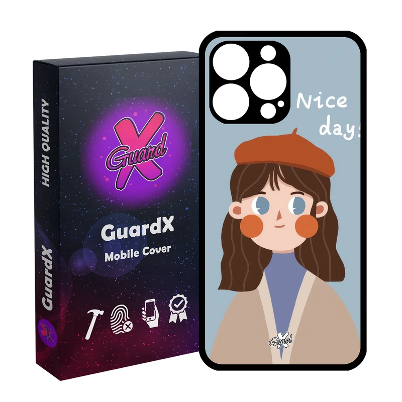 کاور گارد ایکس طرح دختر مدل Glass10628 مناسب برای گوشی موبایل اپل iPhone 14 Pro Max