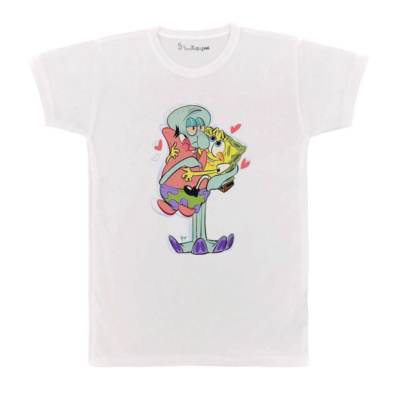 تی شرت بچگانه پرمانه طرح باب اسفنجی کد pmt.1186