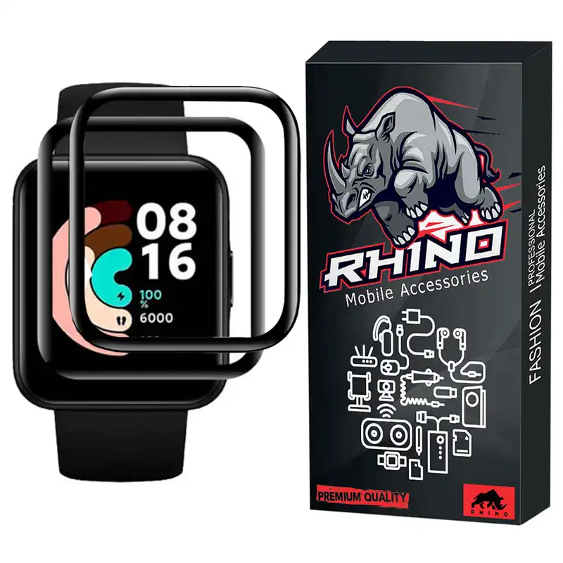 محافظ صفحه نمایش راینو مدل R-PMMA مناسب برای مچ بند هوشمند شیائومی Redmi Watch 2 Lite بسته 2 عددی