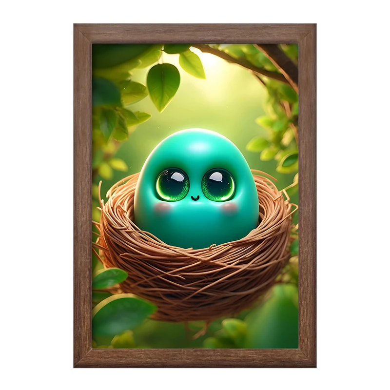 تابلو خندالو طرح تخم مرغ کیوت کد F7535