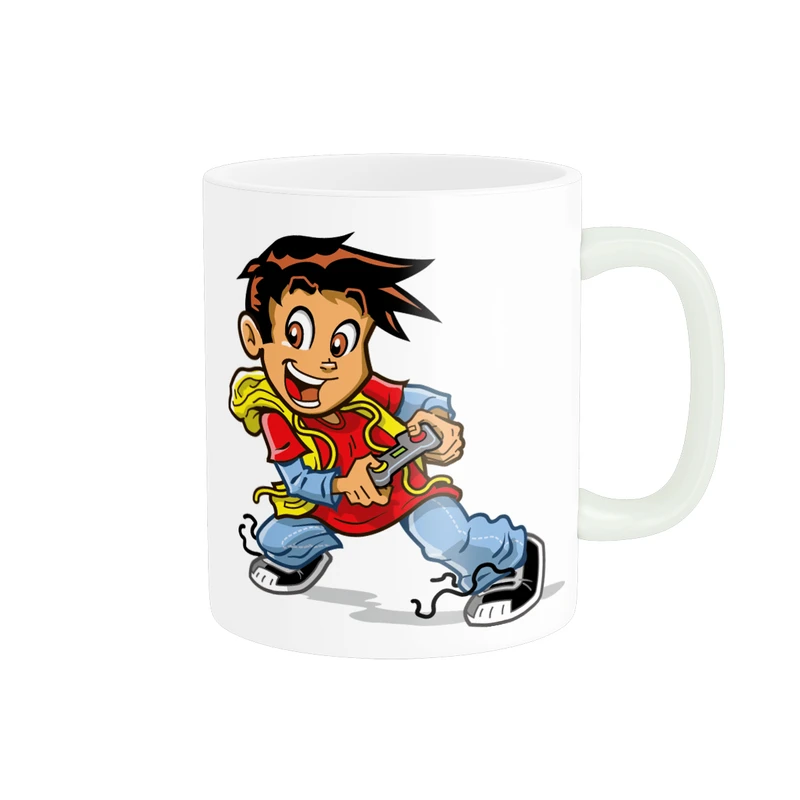 ماگ پاد آفرین مدل پسر بچه در حال بازی کد DKC68