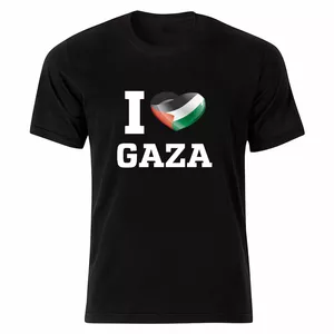 تی شرت آستین کوتاه مردانه مدل شیدسا طرح فلسطین غزه