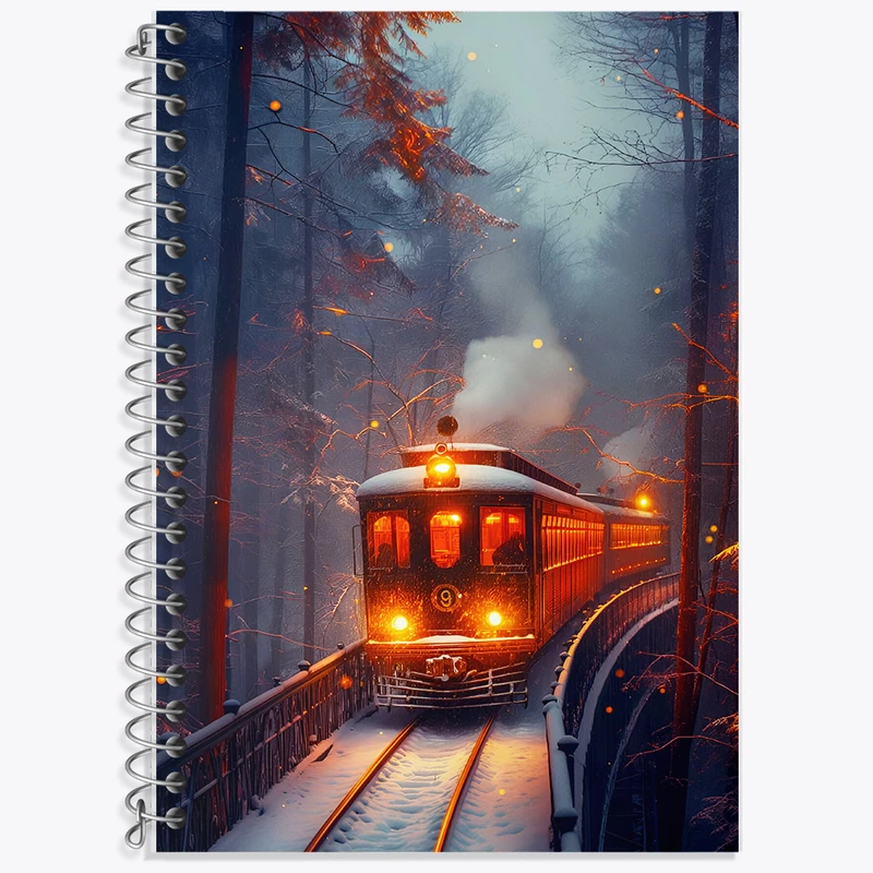 دفتر لغت 50 برگ خندالو طرح قطار کد F5876