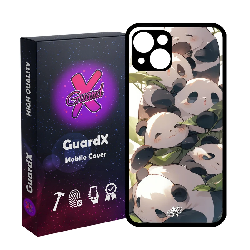 کاور گارد ایکس طرح پاندا مدل Glass10652 مناسب برای گوشی موبایل اپل iPhone 13