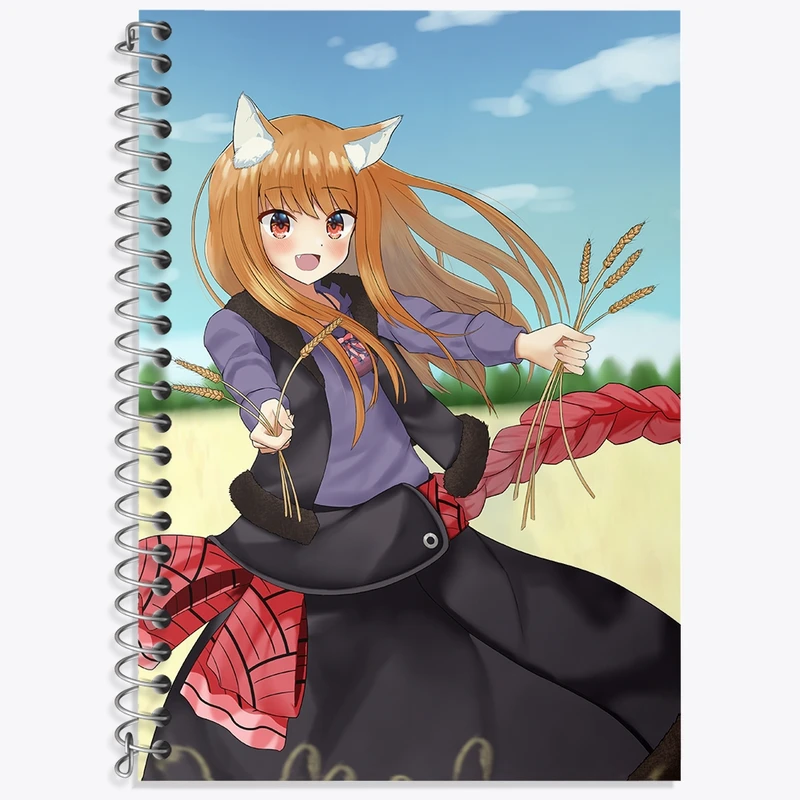 دفتر لغت 50 برگ خندالو طرح هولو انیمه ادویه و گرگ کد 36090