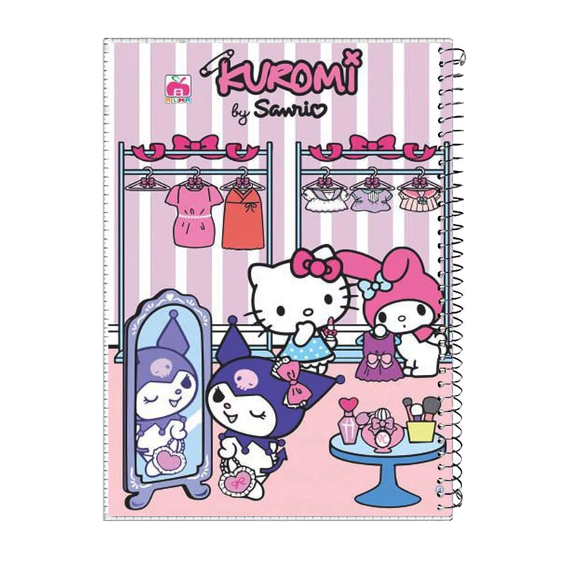 دفتر مشق 100 برگ آلما مدل حاشیه دار کرومی طرح آرایشگاه کد 7122