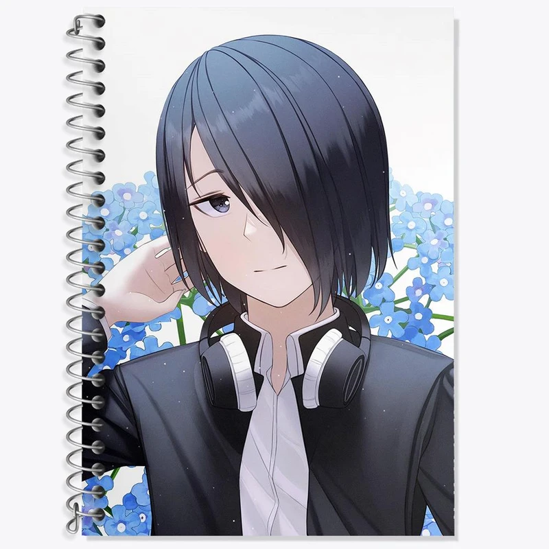 دفتر زبان 50 برگ خندالو مدل سه خط طرح ایشیگامی انیمه کاگویا ساما کد 16036