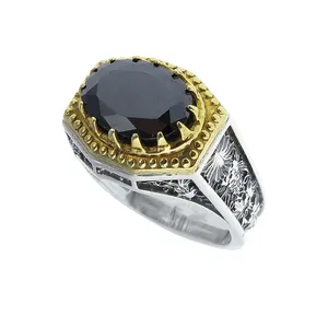 انگشتر نقره مردانه مدل حدید