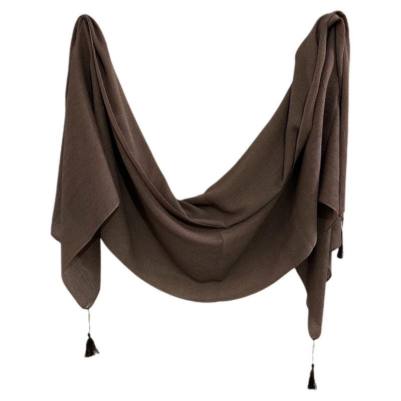 شال زنانه مدل پلیسه کجراه کد 0057