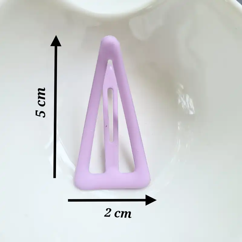 گیره مو زنانه مدل تق تقی مثلثی کد brg 66 بسته 4 عددی