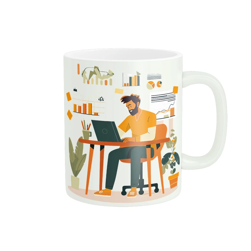 ماگ پادآفرین مدل مشاغل طرح آقای تحلیلگر کد PM234