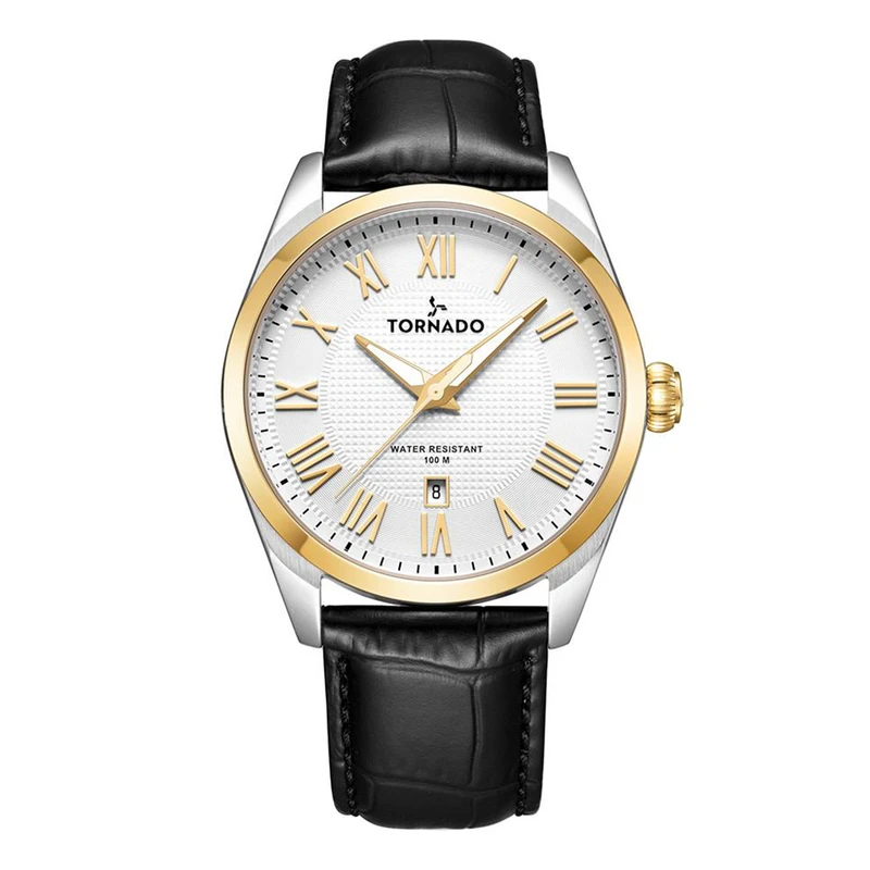 ساعت مچی عقربه‌ای مردانه تورنادو مدل T8007-SLBWG