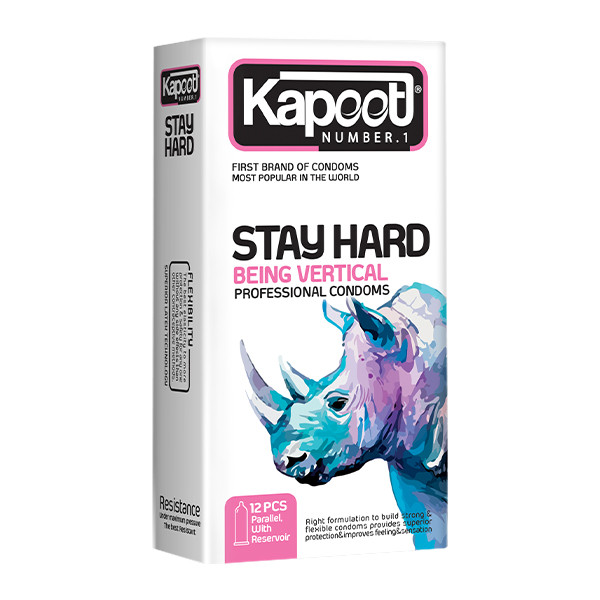 کاندوم کاپوت مدل Stay Hard مجموعه 2 عددی کاندوم کاپوت مدل Stay Hard مجموعه 2 عددی