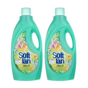  نرم کننده حوله و لباس سافتلن مدل Aroma Soft وزن 1900 گرم بسته 2 عددی