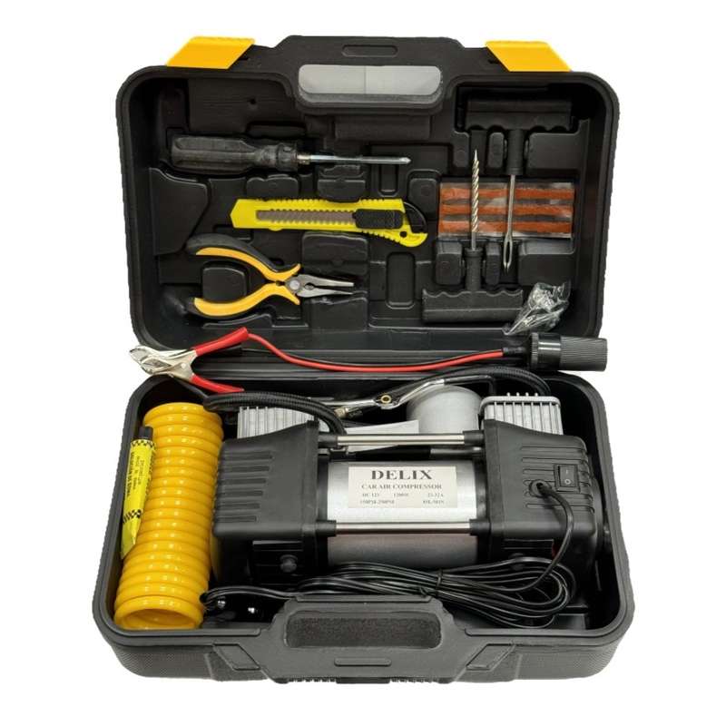 پمپ باد فندکی دلیکس مدل SILV12V