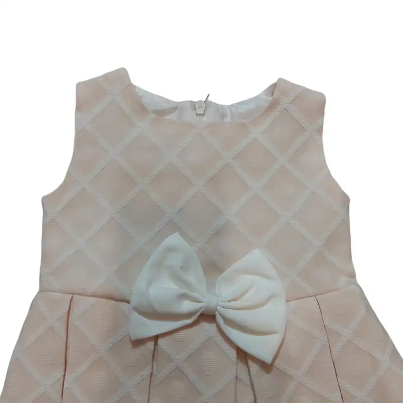 ست کت و سارافون دخترانه مدل  ASH575 رنگ کرم