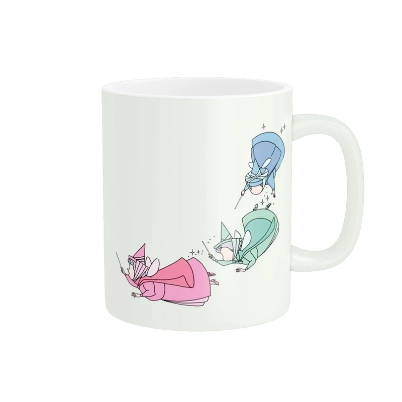 ماگ پاد آفرین مدل فانتزی شخصیت کارتونی فرشته های زیبای خفته کد 191