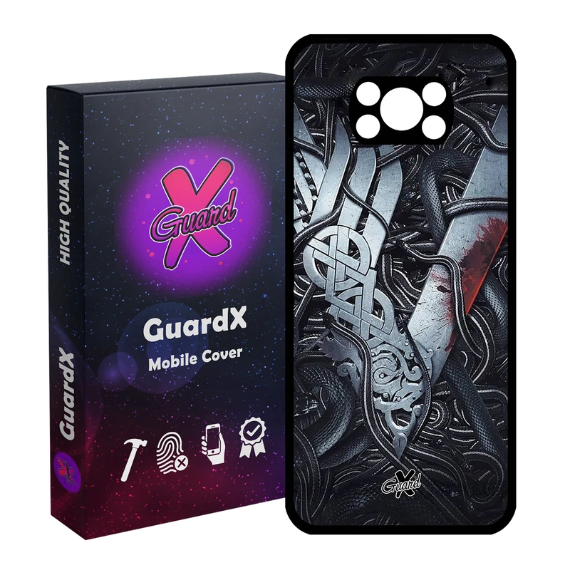 کاور گارد ایکس طرح Vikings مدل Glass10221 مناسب برای گوشی موبایل شیائومی Poco X3 Pro