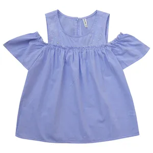 بلوز زنانه مدل راه راه رنگ آبی