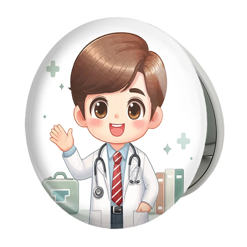 آینه جیبی خندالو طرح پزشک و پرستار کودکانه مدل تاشو کد 36492