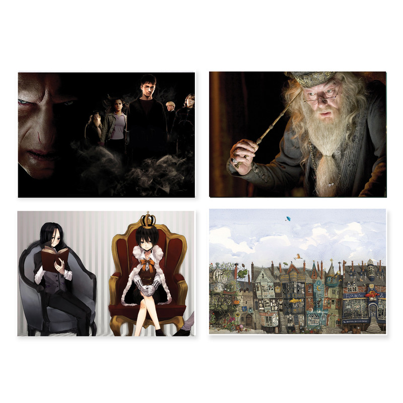 پوستر طرح هری پاتر کد A-2018 مجموعه 4 عددی