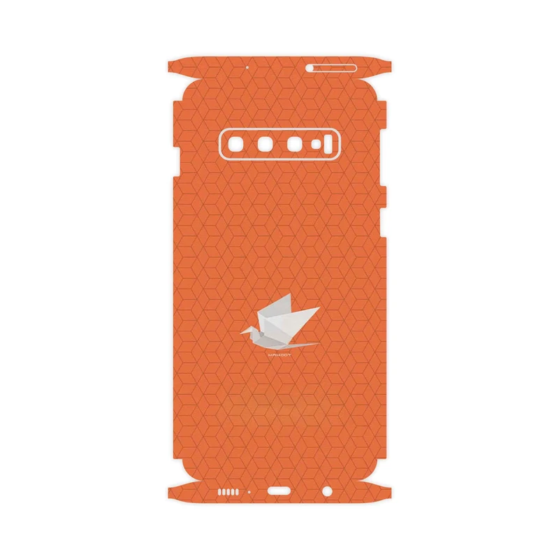 برچسب پوششی ماهوت مدل Minimalist origami bird-FullSkin مناسب برای گوشی موبایل سامسونگ Galaxy S10