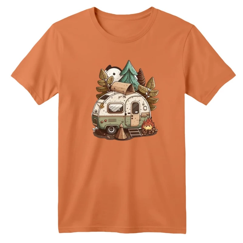 تی شرت آستین کوتاه بچگانه مدل کمپ