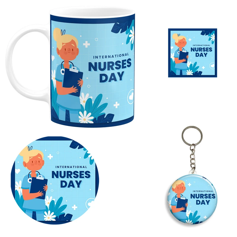 ست هدیه ماگ طرح روز پرستار کد 1