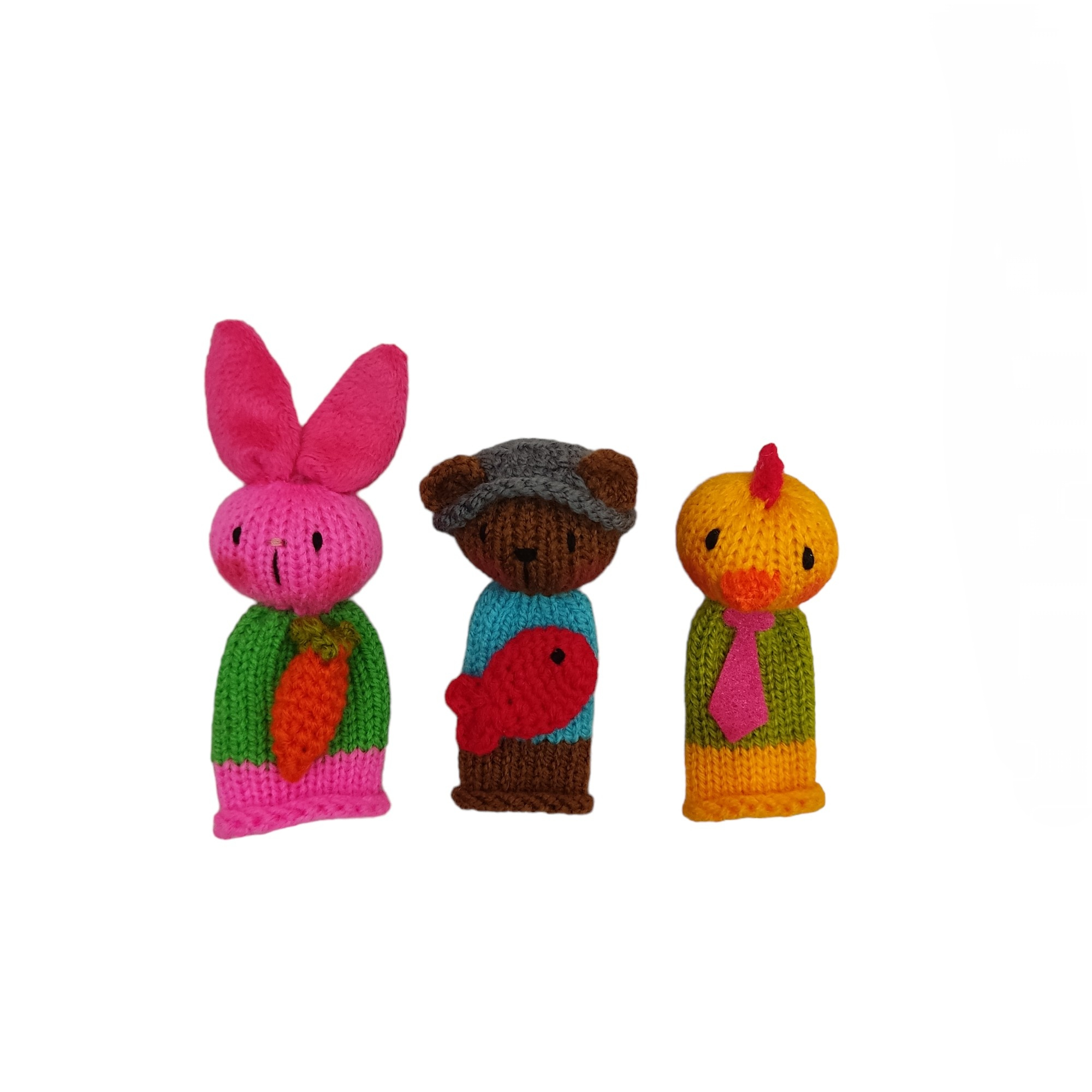 عروسک انگشتی مدل حیوانات مجموعه 3 عددی