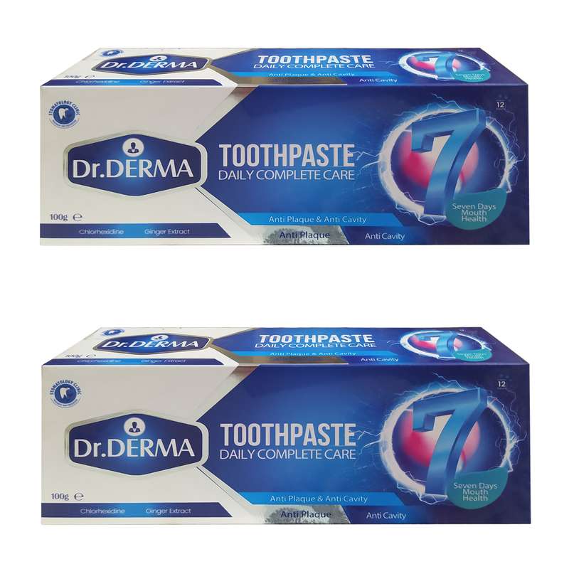 خمیر دندان دکتر درما مدل Daily Complete Care وزن 100 گرم بسته 2 عددی خمیر دندان دکتر درما مدل Daily Complete Care وزن 100 گرم بسته 2 عددی