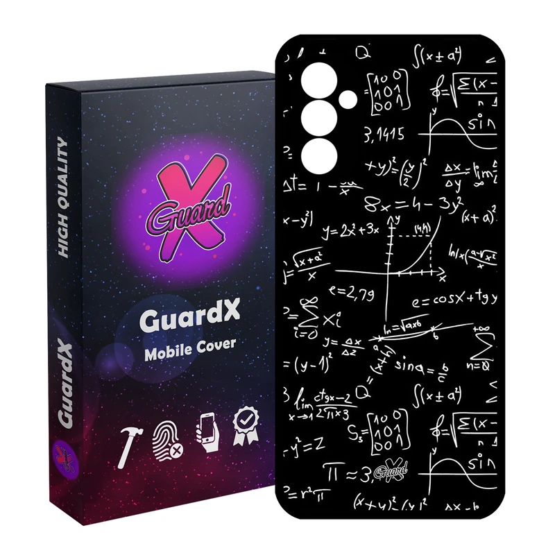کاور گارد ایکس طرح ریاضی مدل Glass10528 مناسب برای گوشی موبایل سامسونگ Galaxy A55 / A55 5G