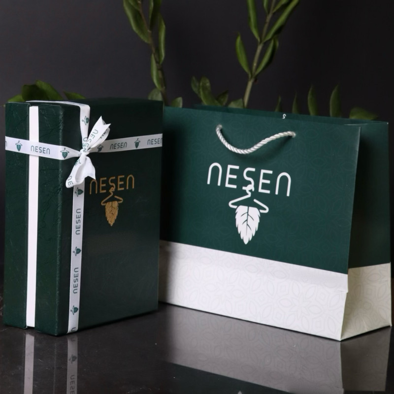 ست کراوات و دستمال جیب مردانه نسن طرح آکسفورد مدل SH7