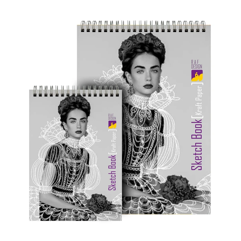 دفتر طراحی 80 برگ مدل کرافت مجموعه 2 عددی