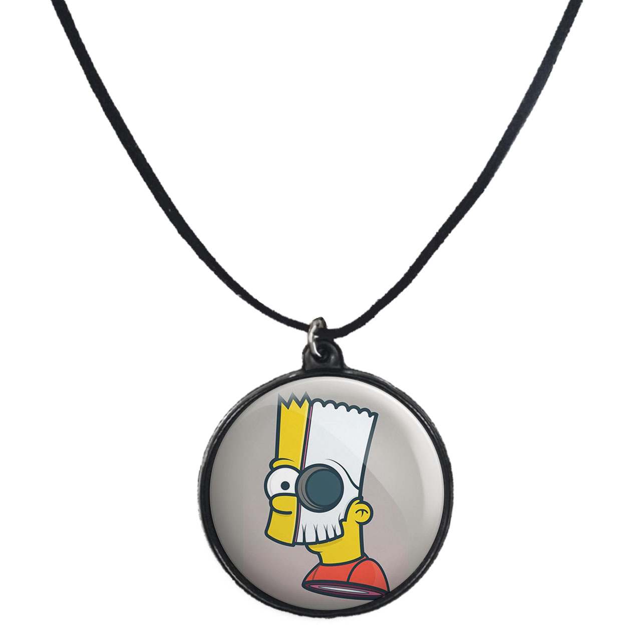 گردنبند پرمانه طرح سیمپسون ها کد pmb.21333 مدل دو طرفه