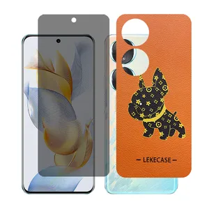 Glass together model privacy screen protector suitable for Honor 70 mobile phone with back cover sticker