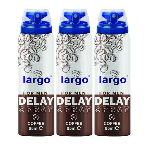 اسپری تاخیری لارگو مدل Coffee حجم 65 میلی لیتر مجموعه 3 عددی