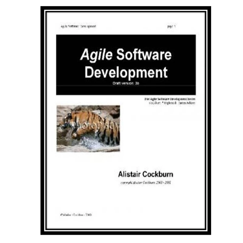 کتاب Agile software development اثر Cockburn A انتشارات مؤلفین طلایی