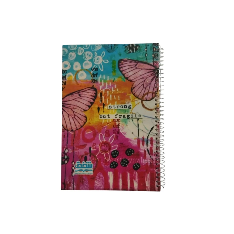 دفتر تمرین 100 برگ شفق مدل پروانه