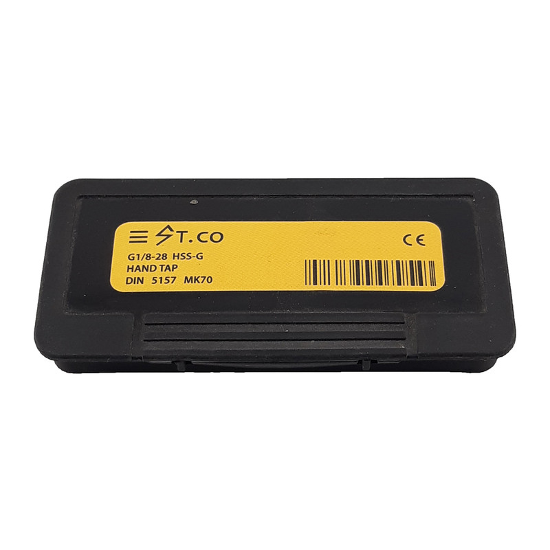 قلاویز دستی استیکو مدل G1/8-28 HSSG سایز 1/8 اینچ مجموعه 2 عددی