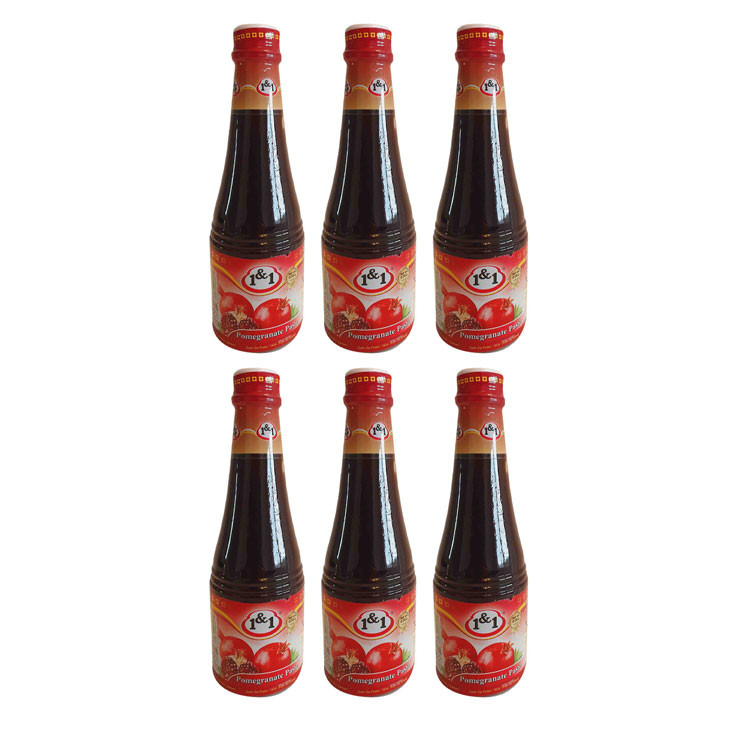 رب انار یک و یک - 430 گرم بسته 6 عددی