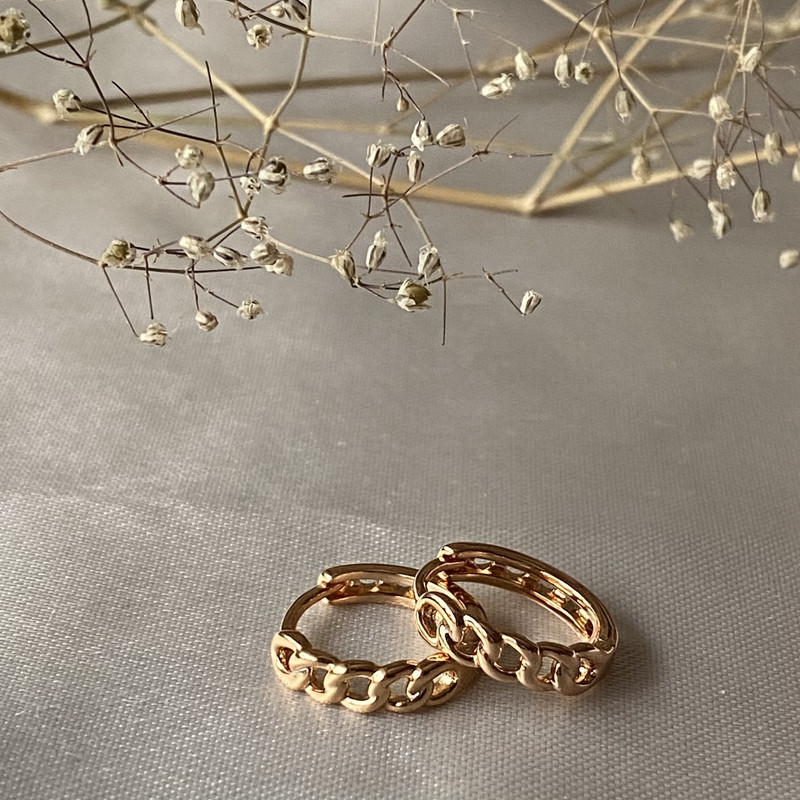 گوشواره زنانه ژوپینگ مدل زنجیری کد 111