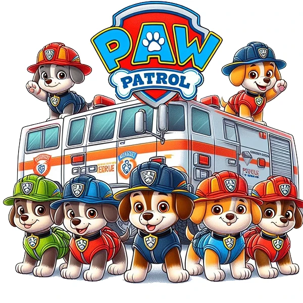 استیکر پارچه و لباس پاد آفرین طرح سگهای نگهبان کد 2172