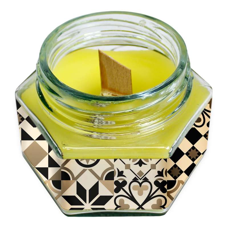 شمع لیوانی طرح سنتی مدل C585