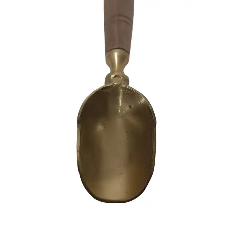 قاشق آجیل خوری برنجی مدل سرتاس کد H-2060