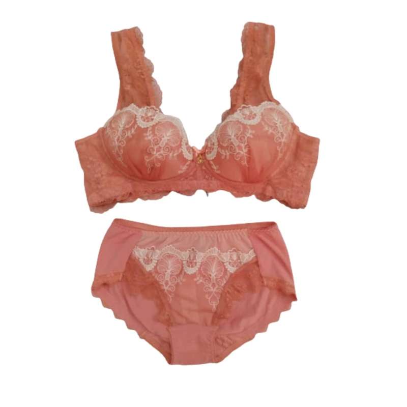 ست شورت و سوتین زنانه مدل توری گلدوزی