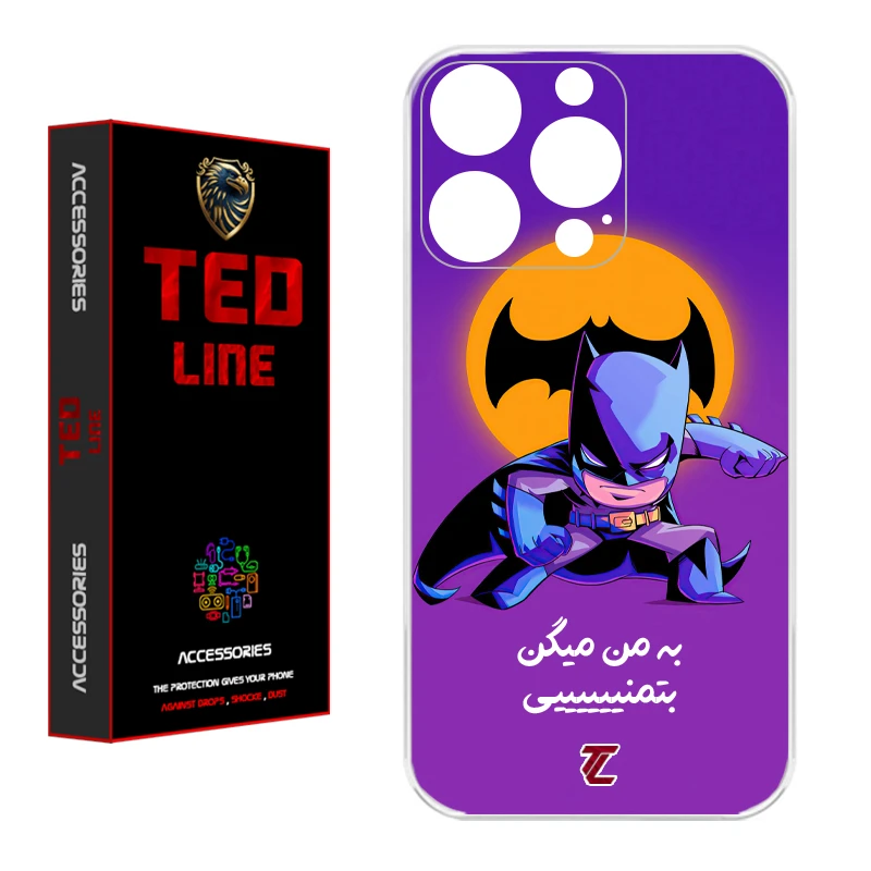 کاور تد لاین طرح بتمن کد 1105 مناسب برای گوشی موبایل اپل Iphone 15 Pro 